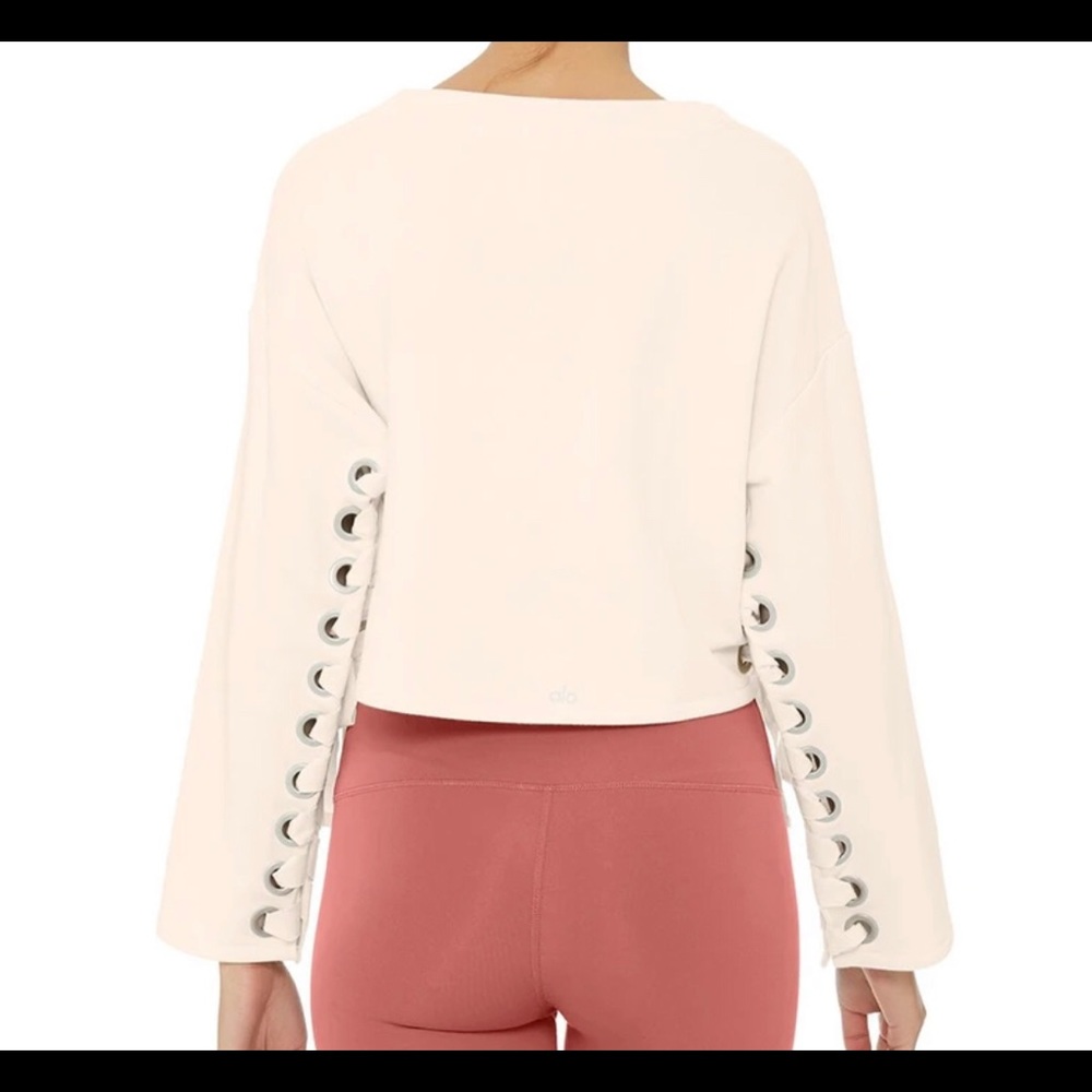 Alo cream colored suspension pullover